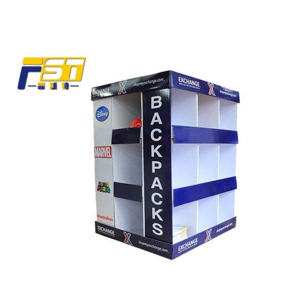 Two Sides Recyclable Cardboard Pallet Display , Corrugated Pallet Display For Advertisement
