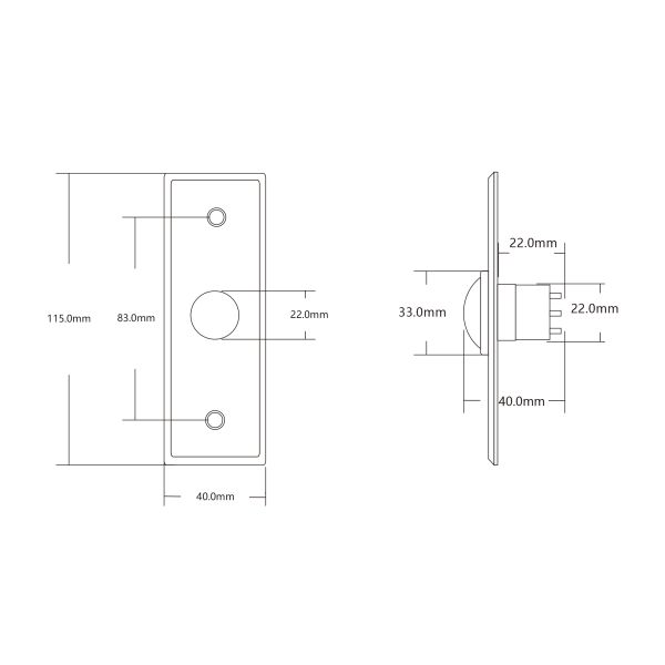 New Fashion Design mushroom Button Push to Exit for Access Control