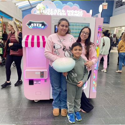 Fully Automatic Commercial Cotton Candy Vending Machine With Three Payment Module