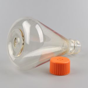 Sterile 1000ml Plastic Erlenmeyer Flask Polycarbonate