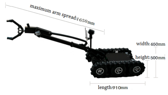 Precision Machining EOD Robot With Superior Climbing / Grabbing Capability