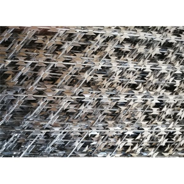 RAL 6005 Powder Coated Welded Razor Mesh Ribbon Fencing Custom Fence Panels