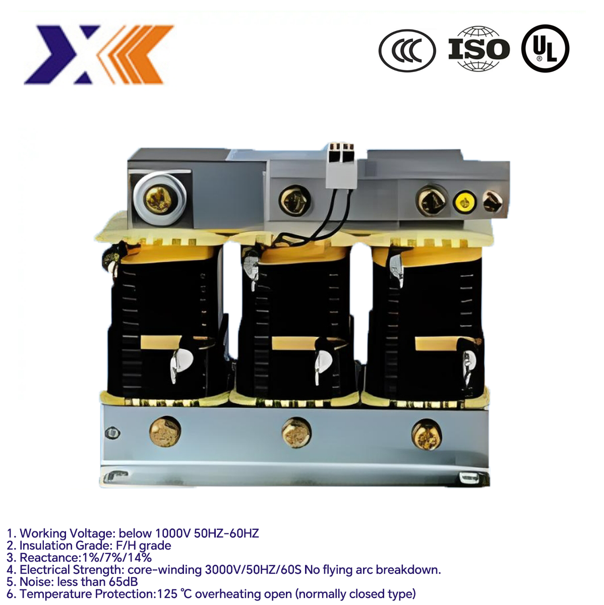 Filter Reactor for 180c and 220c Insulation Temperature from Original Manufacture