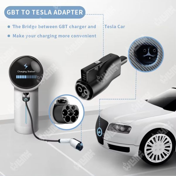 Olink Wholesale Factory EV Charger Adapter 250A IP65 CHAdeMO Charger for Tesla Adapter CHAdeMO Adapter