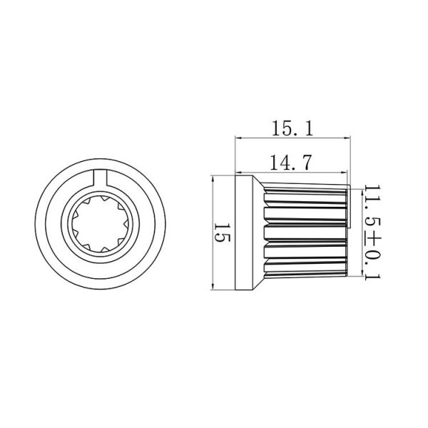 6mm Diameter Shaft Potentiometer Control Knobs For Electric Guitar Volume Tone Knobs