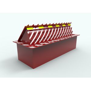 Quality Security retractable remote control Hydraulic Road Blocker red and White for sale