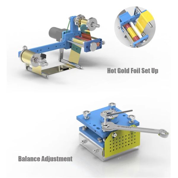 1000W Cylindrical Hot Stamping Machine Round Surface For Bottles Cups