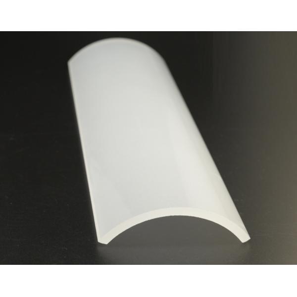Smooth Frosted Curved Quartz Plate High Temperature Resistant Transparent Quartz Plate
