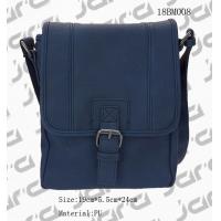 Classic Navy Messenger Bag , Cross Body PU Shoulder Bags For Office Male for sale