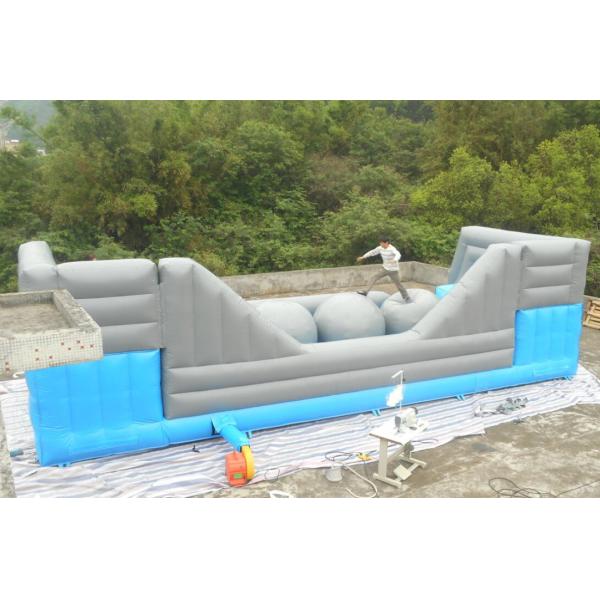 Commercial 0.55 MM PVC Tarpaulin Inflatable Obstacle Course With Slide