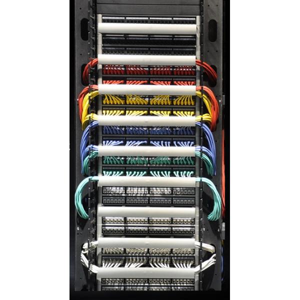 Metal Shielded 24 Port RJ45 Patch Panel RoHS/UL/CE Certified for Cat5e/Cat6/Cat6a/Cat7 Ethernet