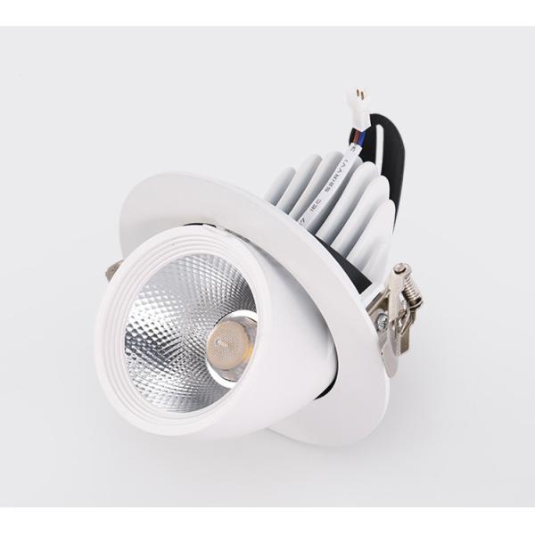 White Adjustable LED Recessed Lighting SCR Dimming 15W 5000K 110mm