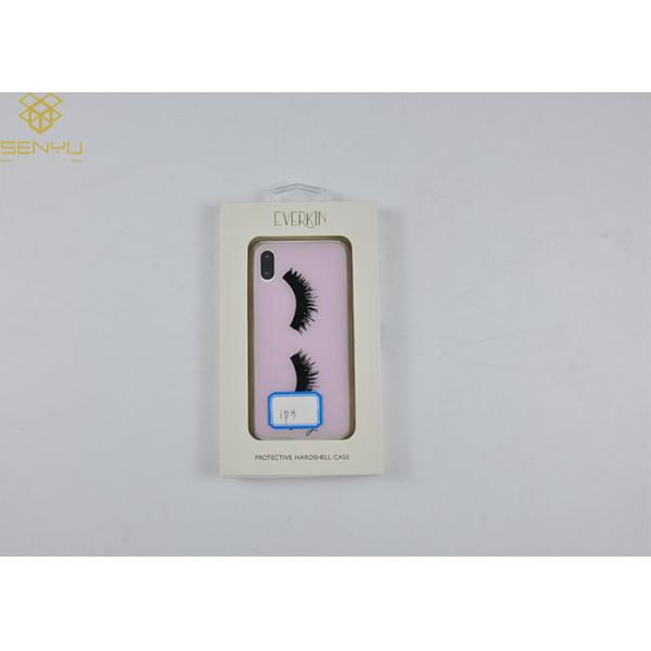 Customized Cellphone Case Retail Package Phone Case Packaging Paper Box With Clear PVC Window