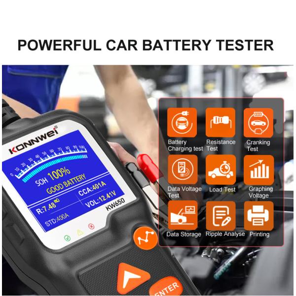Multi-Languages Vehicle Diagnostic Scanner Battery Tester For All 6-12V Motorcycles in America