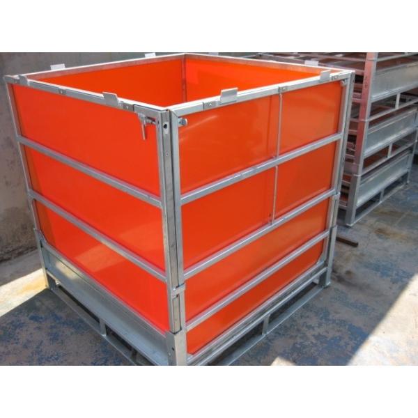 Galvanised IBC Intermediate Bulk Container Foldable Pallet Container With Coated