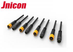 Quality 10A 300V IP67 Waterproof Connector Black And Yellow Molded With Cable Outdoor for sale