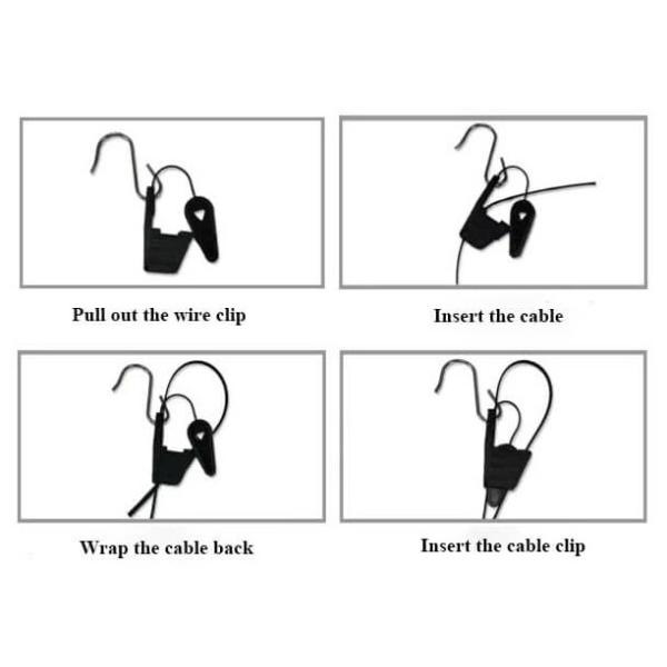 Nylon UV resistance Flat Fiber Optic Drop Wire Clamp For Telecom Construction