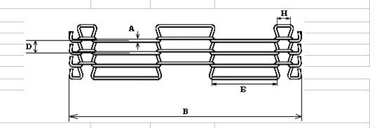 Ladder Metal Wire Mesh Conveyor Belt For Food Processing , Lightweight