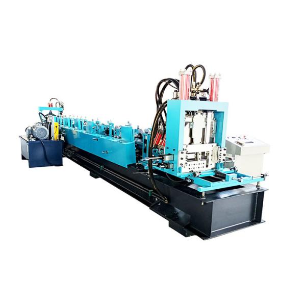 Cold 12 Roller Stations Purlin Roll Forming Machine Chinese Language System