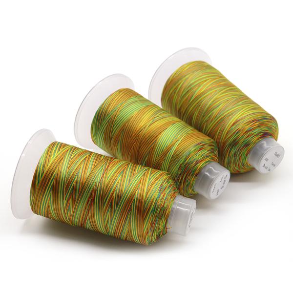 Rainbow Sewing Thread 100% Spun Polyester For Diy Cross-Stitch