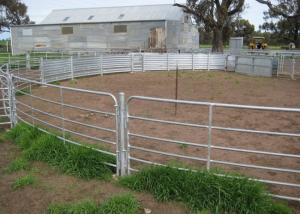 Quality 12ft Galvanized Farm Bar Gate Horse Racecourse Fence for sale