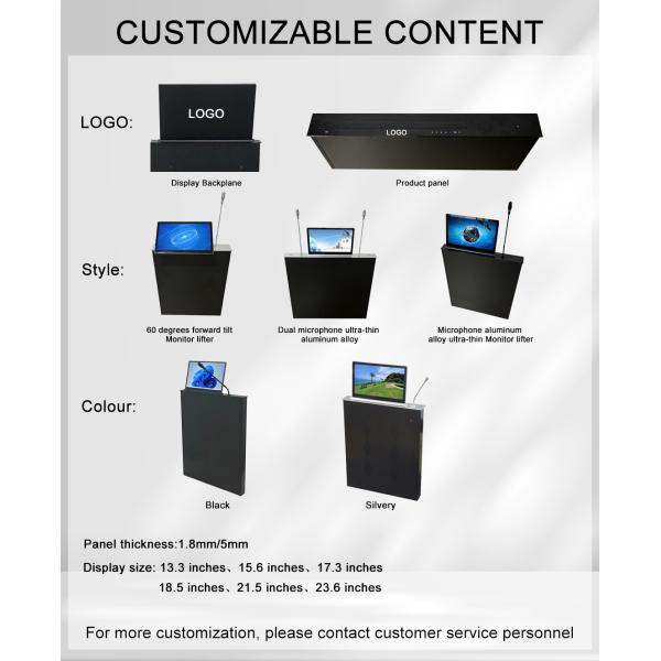 Motorized Monitor Lift for Conference Table Flip up LCD Monitor Lift Mechanism