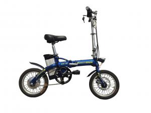 Quality 36V 8A Lightweight Folding Electric Bikes , Foldaway Electric Bike Long Range for sale