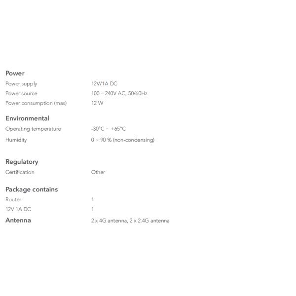 WiFi Industrial 4G Wifi Router Up To 300Mbps Hot Backup Internet