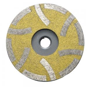 Quality Sharpness Single Row Wheel for Good Wear Resistance Granite Resin Filled Turbo Cup Wheel for sale