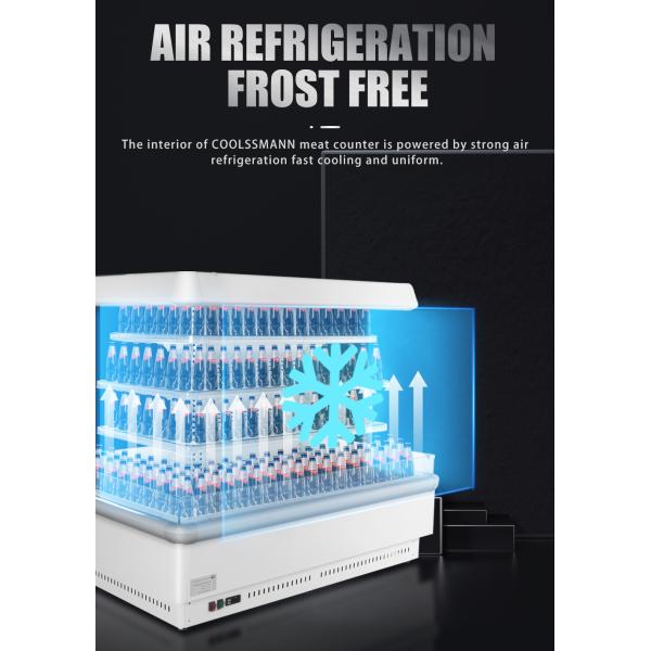 Mini Half Height Food Display Cooler Multideck Beverage Cabinet Refrigerated Case