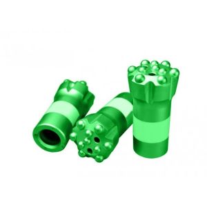 Threaded Rock Core Drill Bits Hemispherical Ballistic Parabolic Conical Button