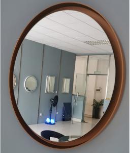 Quality Square And Circle Illuminated Bathroom Mirrors With ABS Plastic Frame for sale