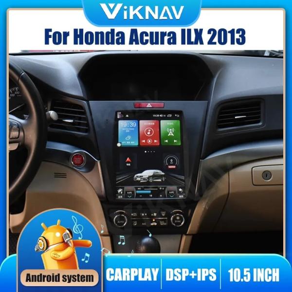 10.4 Inch Touch Screen Stereo For 2013 Acura ILX 128G Navigation GPS Multimedia DVD Player Android Wireless Carplay