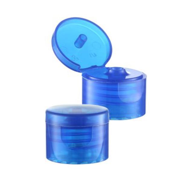 18/410 Liqui Bottle Flip Top Cap Ribbed Plastic Material and Customized Color Bottles