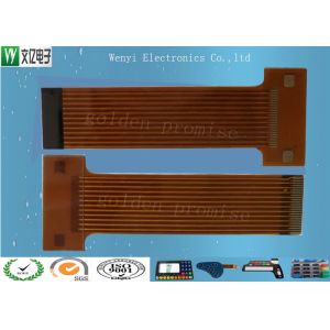 Sink Gold 2mm Pitch FPC Flexible Printed Circuit , Silkscreen Flex Circuit Board