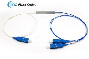 Quality 1x2 MIni Tube 60x7x4mm PLC Splitters W/O Connector or With SC LC FC Connector for sale