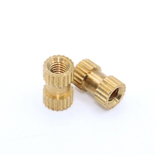 Passivated Brass Knurled Nut M3 M4 M5 M6 M8 M10 OEM Copper Knurled Inserts Nut