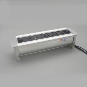 Power switch auto flip up embedded desk conference table socket