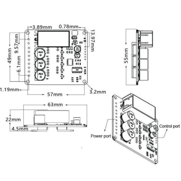JUYI JYQD-YL01D 12V 48V DC Brushless Hall Sensor Motor Driver Board Brake Function Fast Control Motor Controller