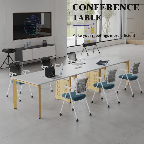 Sleek And Professional Office Conference Table High Capacity Scratch-resistant Surface Durability