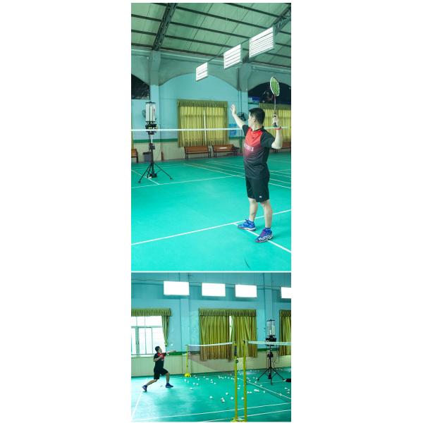 200 Balls Mobile Automatic Shuttlecock Launcher APP Control