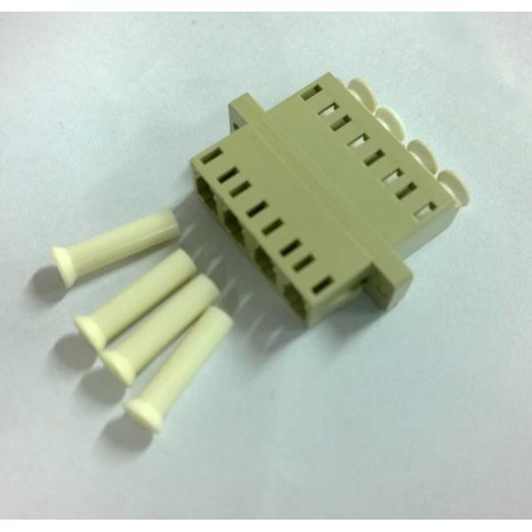 Quadruple Type Lc Upc Multi Mode Fiber Optic Coupler Beige Or Aqua