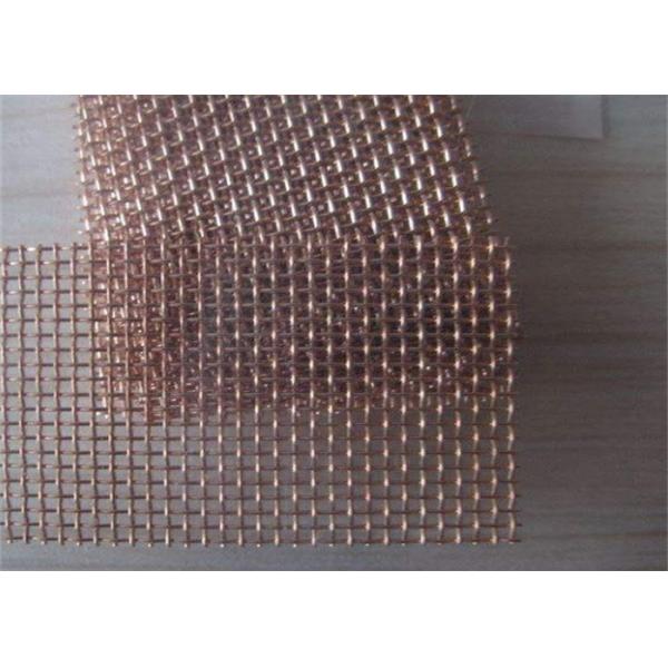 2meters Copper Wire Mesh Screen Square Hole Shielding Red