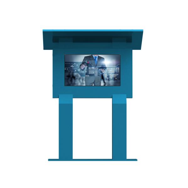 65 inch Weatherproof Android free standing all in one touch tablet digital signage lcd commercial display With top cover