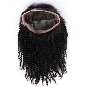 Quality Full Lace Curly Human Hair Wigs Medium Size For Black Women , 130% Density for sale