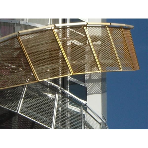 Stainless Steel Architectural Wire Mesh Facade Cladding Panels Room Dividers