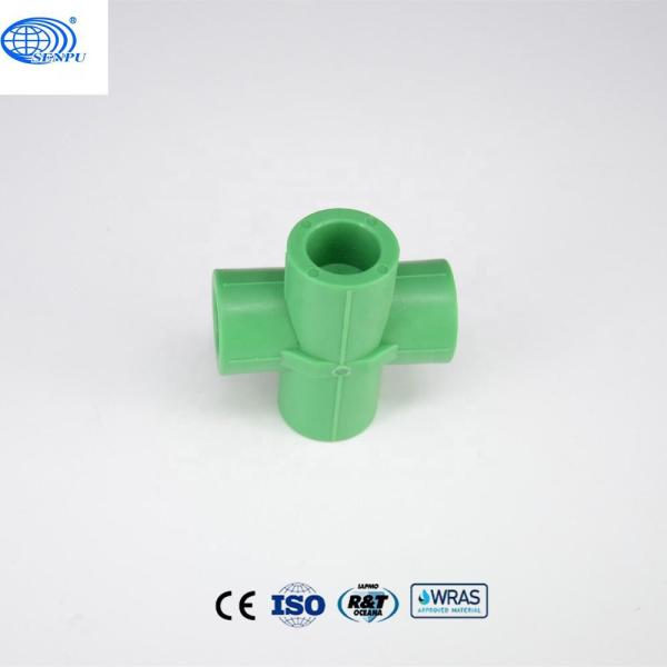 Ppr Pipe Fitting 4 Path Cross For Water Supply