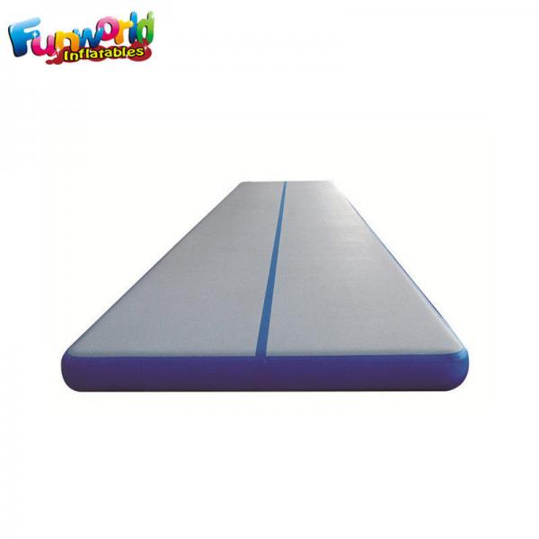 Buy Double Wall Fabric Air Gym Floor Inflatable Air Mat Gymnastics 1 Year Warranty at wholesale prices