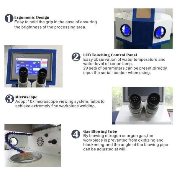 Necklace Ring Gold Laser Welding Machine For Jewellery Processing 200W