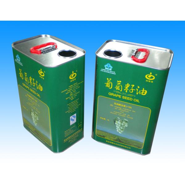 5000ml Cooking Oil Bucket 4 Color Plastic Handle​ Empty Oil Tin Can